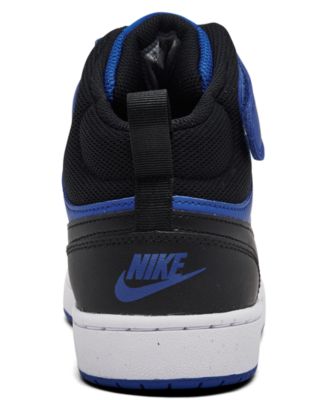 Nike Big Boys' Court Borough Mid 2 Fastening Strap Casual