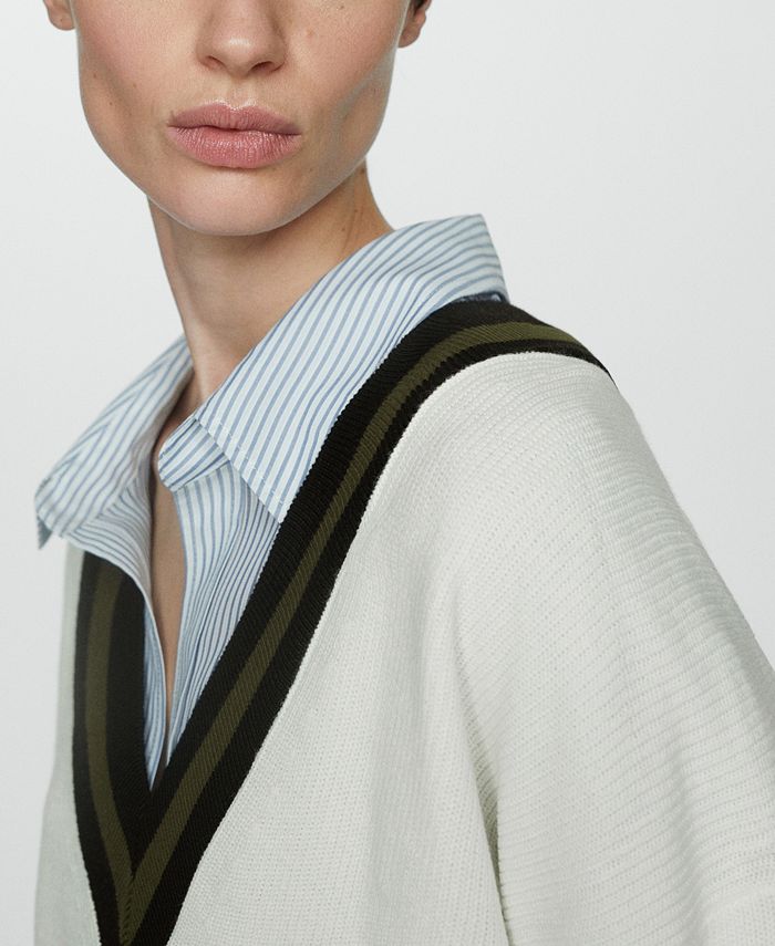 Mayci Contrast Sweater Top