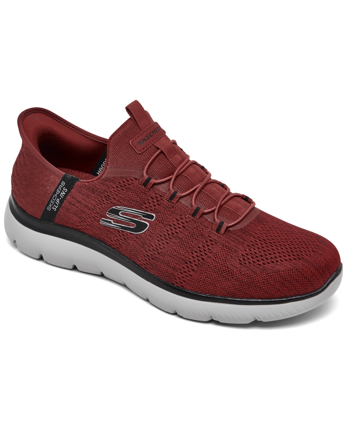Men's Slip-Ins: Summits - Key Pace Walking Sneakers from Finish Line - Red/Black