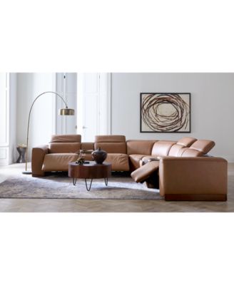 MACY'S LOVRO LEATHER SECTIONAL COLLECTION CREATED FOR MACYS 