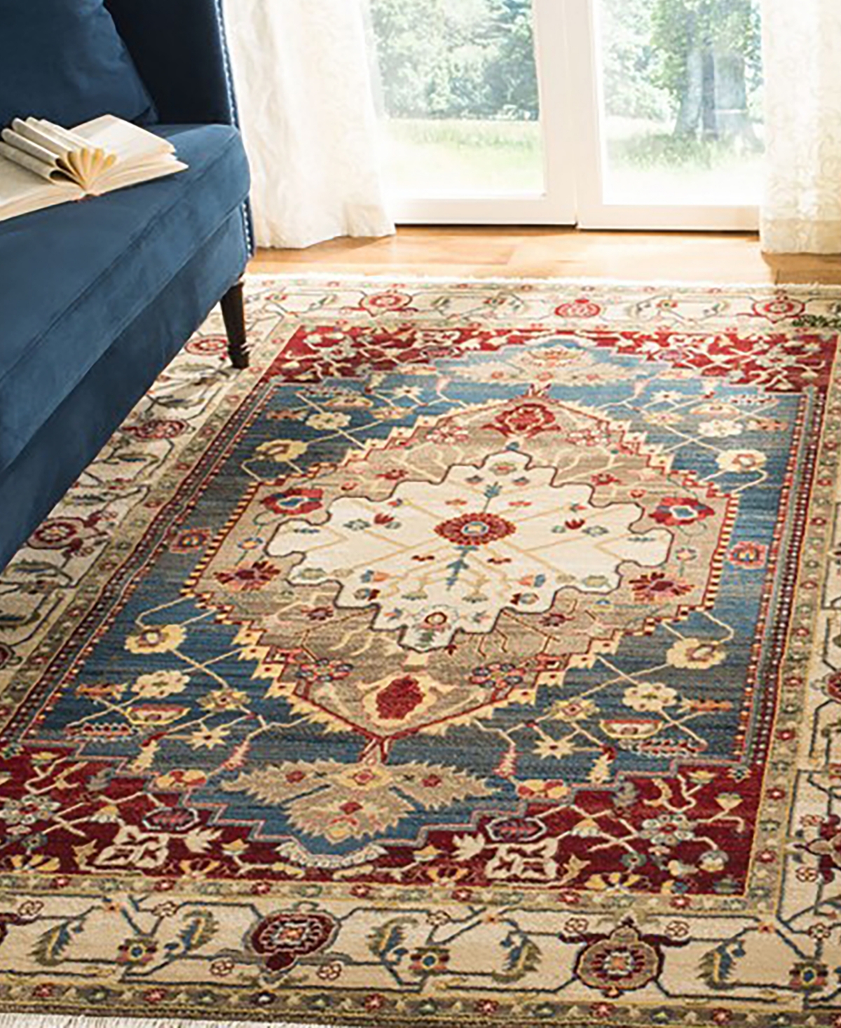 Safavieh Kashan KSN306 Sisal Weave Area Rug -blue