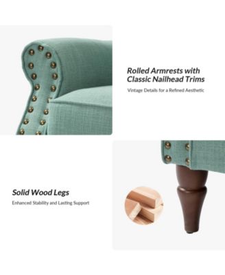 Mooresville Upholstered Armchair with Solid Wood Legs