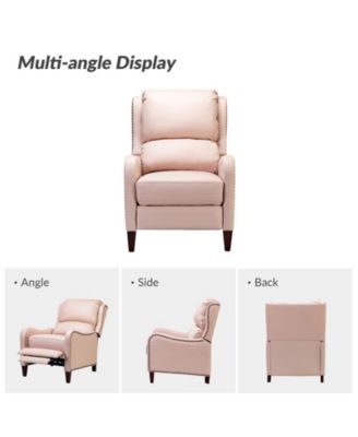 1 piece Leather Pushback Recliner chair
