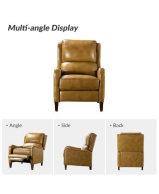 1 piece Leather Pushback Recliner chair