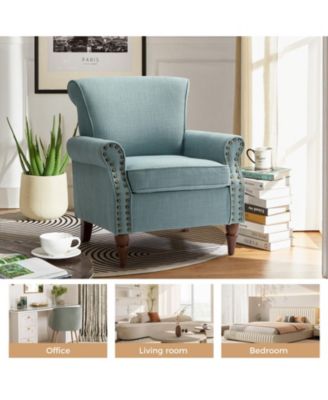 Mooresville Upholstered Armchair with Solid Wood Legs