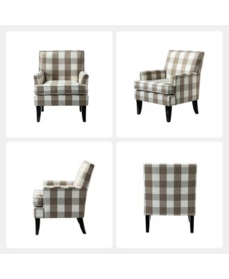 Herrera Classic Upholstered Armchair with Nail Head Trim