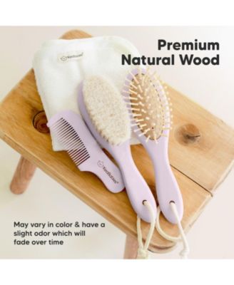 Baby Hair Brush, Oval Cradle Cap Brush, Soft Baby Brush for Infant, Newborn Hairbrush for Girls, Boys, Baby Scalp Brush