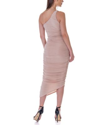 One Shoulder Ruched Bodycon Dress