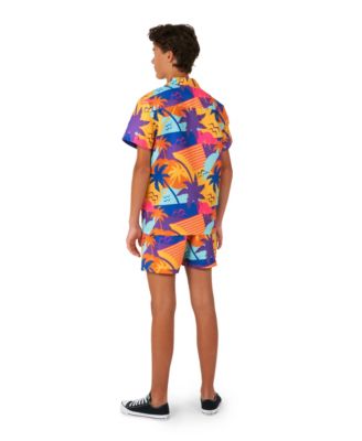 Big Boys 2 Pc Summer Shirt and Shorts Set