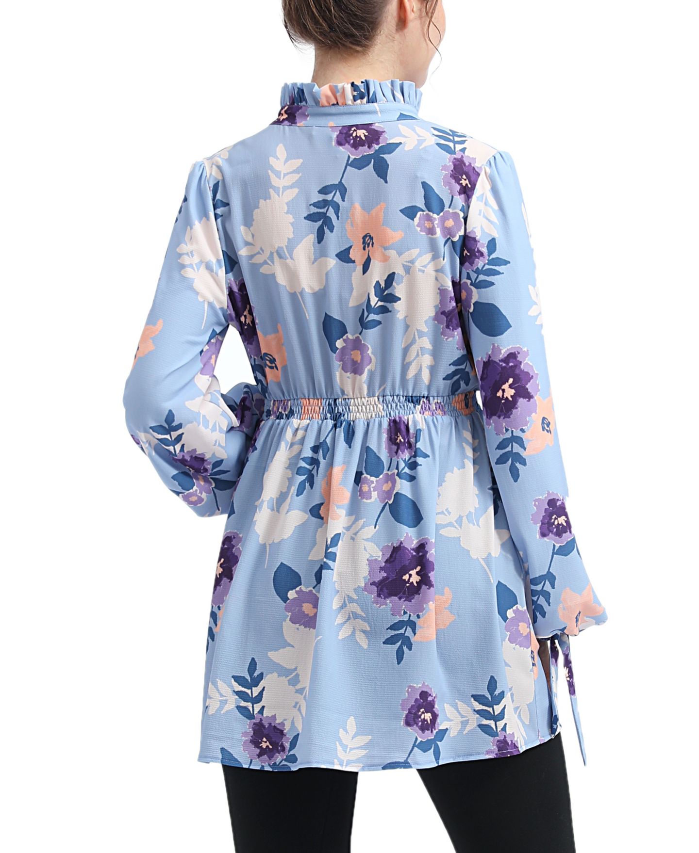 Женская блузка kimi + kai Maternity Babydoll Nursing Blouse, цвет: Разноцветный — фото 3