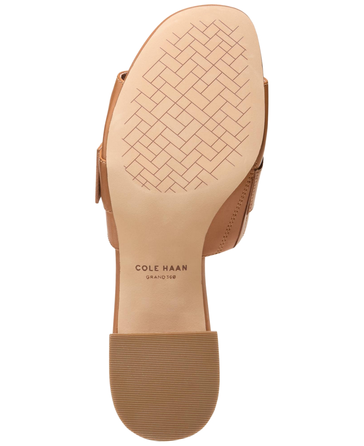 Shop Cole Haan Women's Crosby Slide Dress Sandals In Pecan Leather