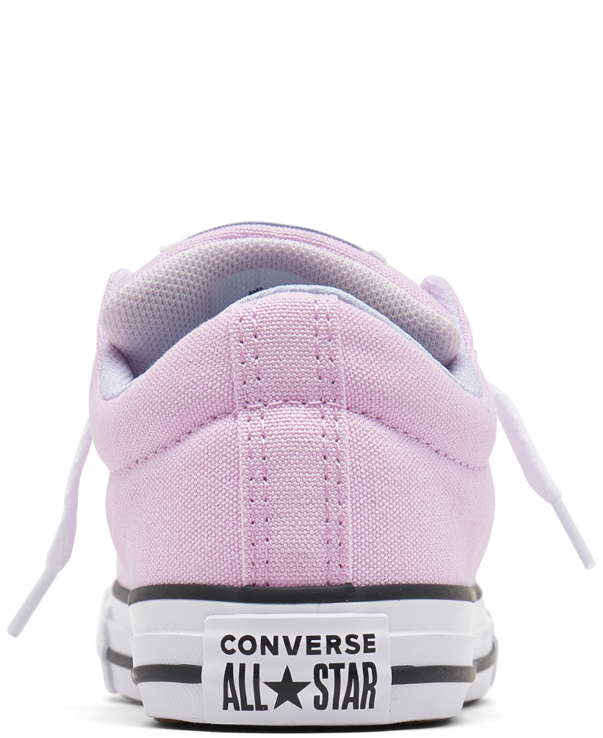 Shop Converse Little Girls' Street Low Casual Sneakers From Finish Line In Stardust Lilac,white