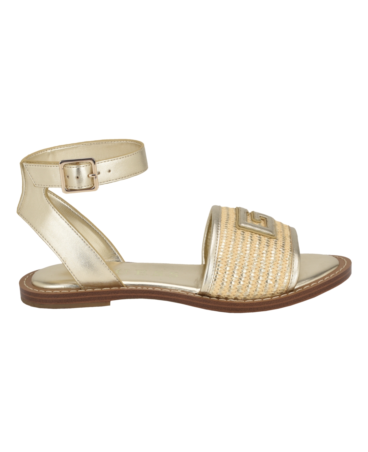 Women's Shay Logo One Band Sandal with Ankle Strap - Medium Brown