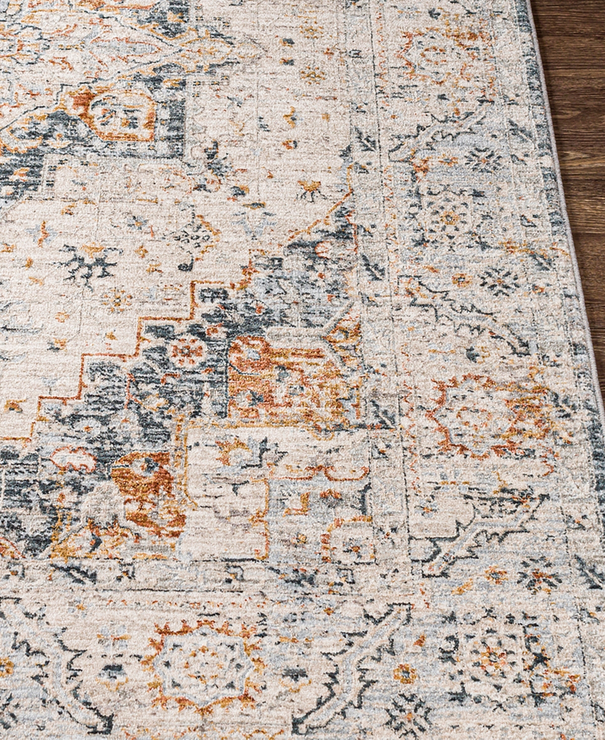 Surya Laila Laa-2312 2'7x7'3 Runner Area Rug In Charcoal