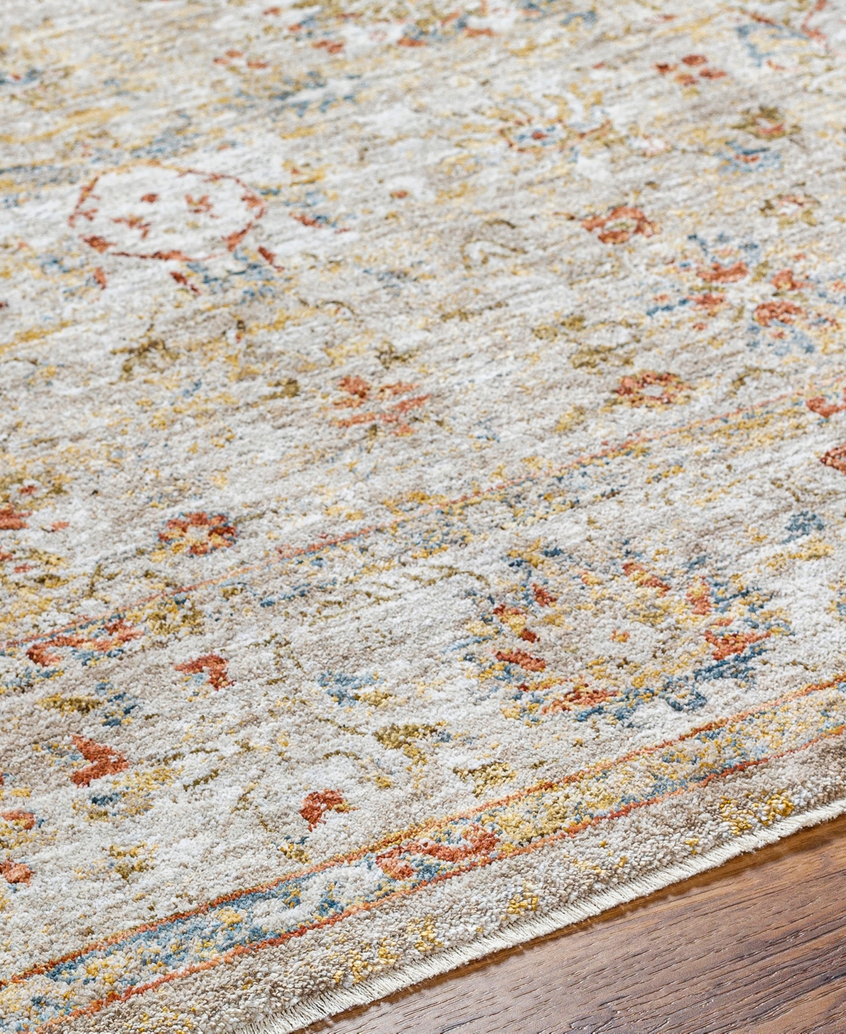 Surya Mona Lisa Mni-2313 6'7x9'6 Area Rug In Cream-rust