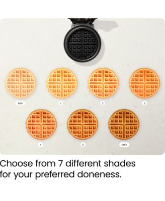 Chefman Anti-Overflow Belgian Waffle Maker w/ Shade Selector, Non Stick Plates