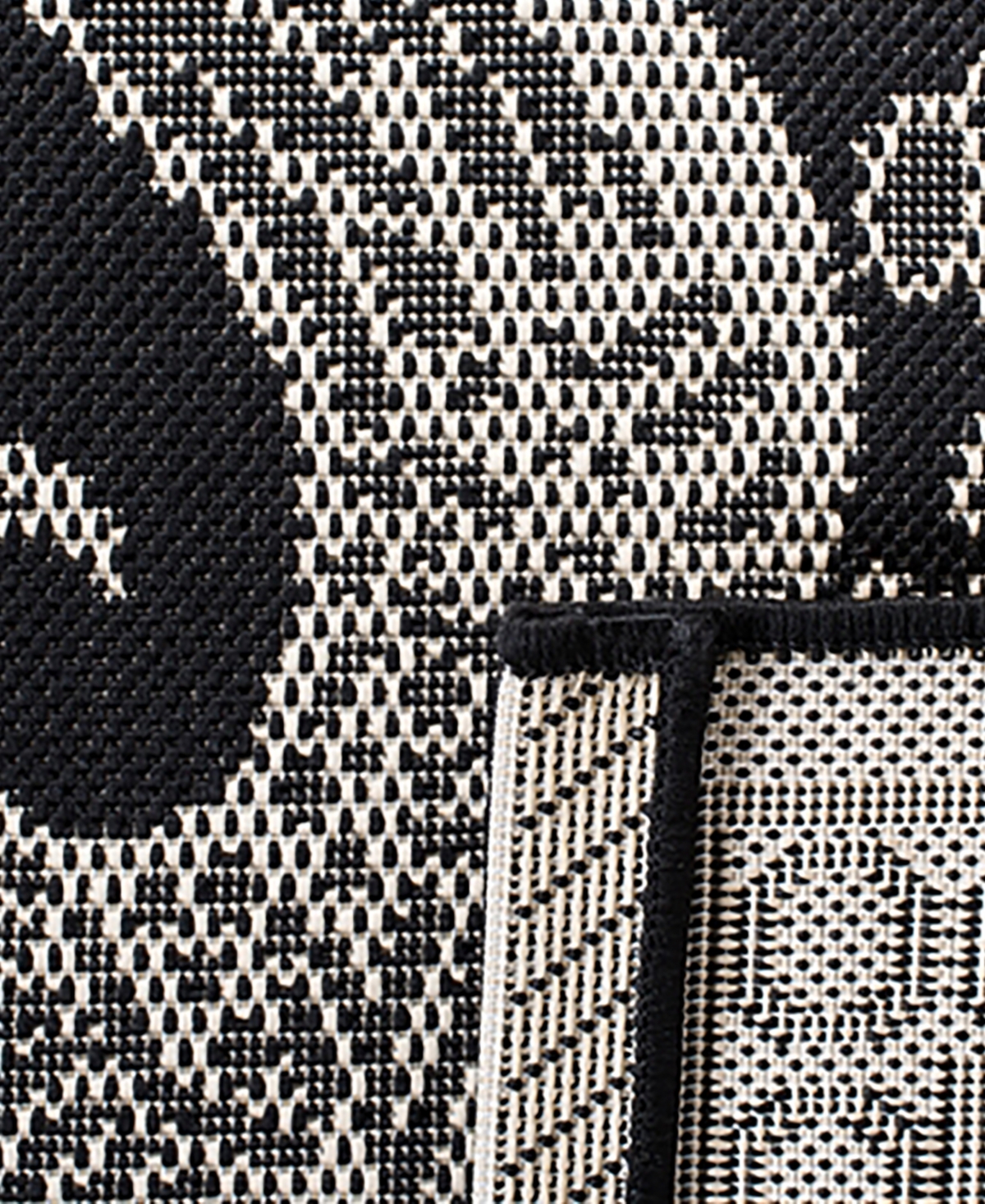 Safavieh Courtyard CY3305 Black and Sand 8' x 11' Sisal Weave Outdoor Area Rug