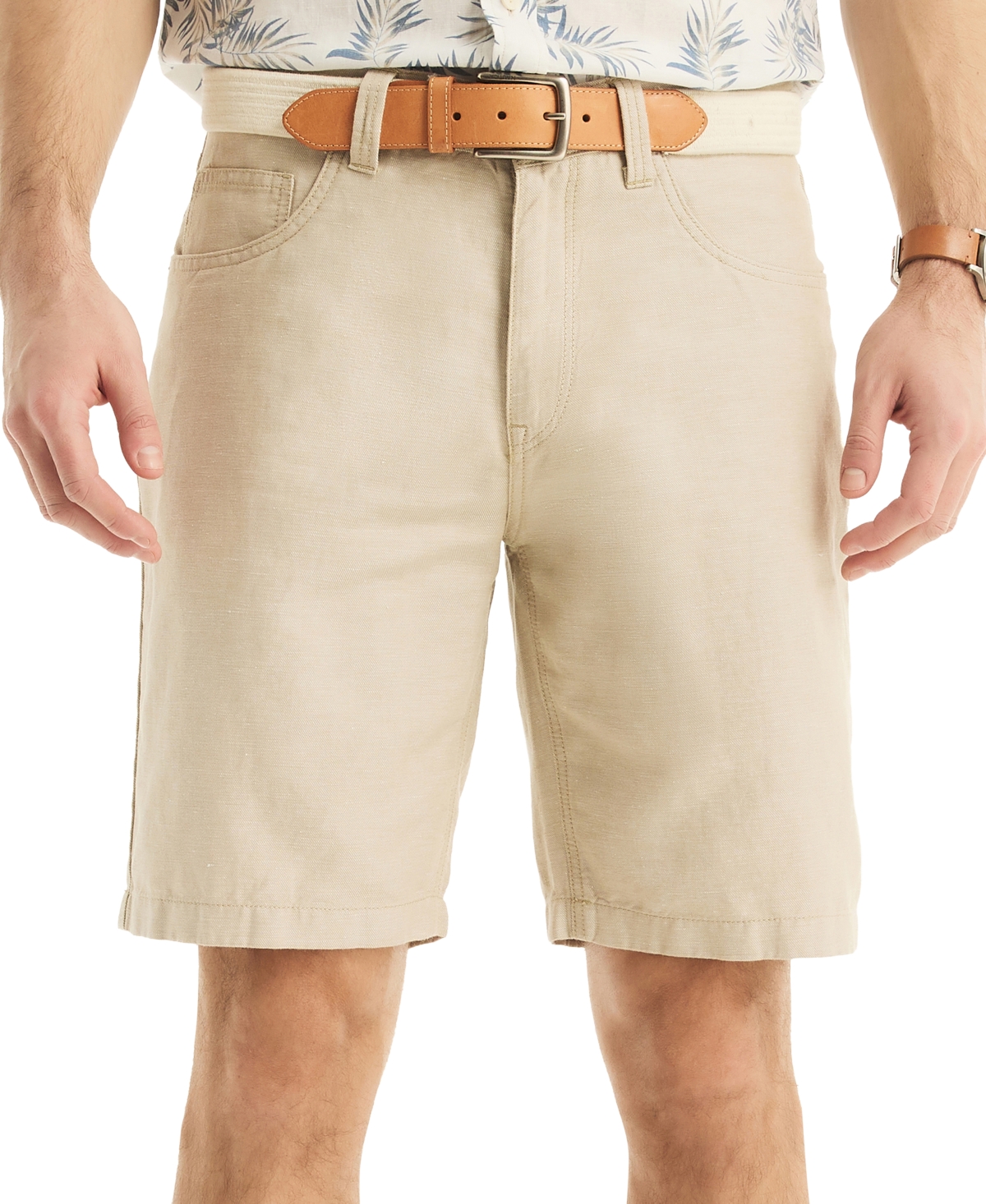 Nautica Men's Relaxed-fit 9-1/2" Shorts In Neutral