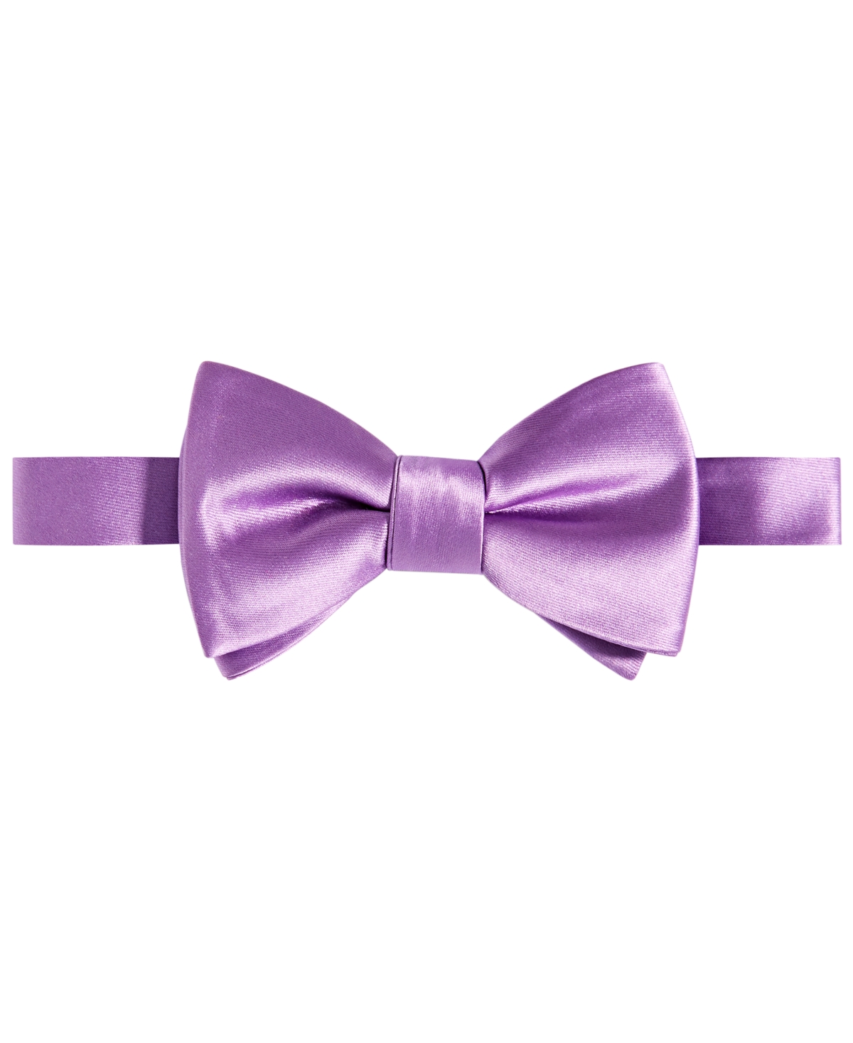 Men's Purple & Gold Solid Bow Tie - Yellow