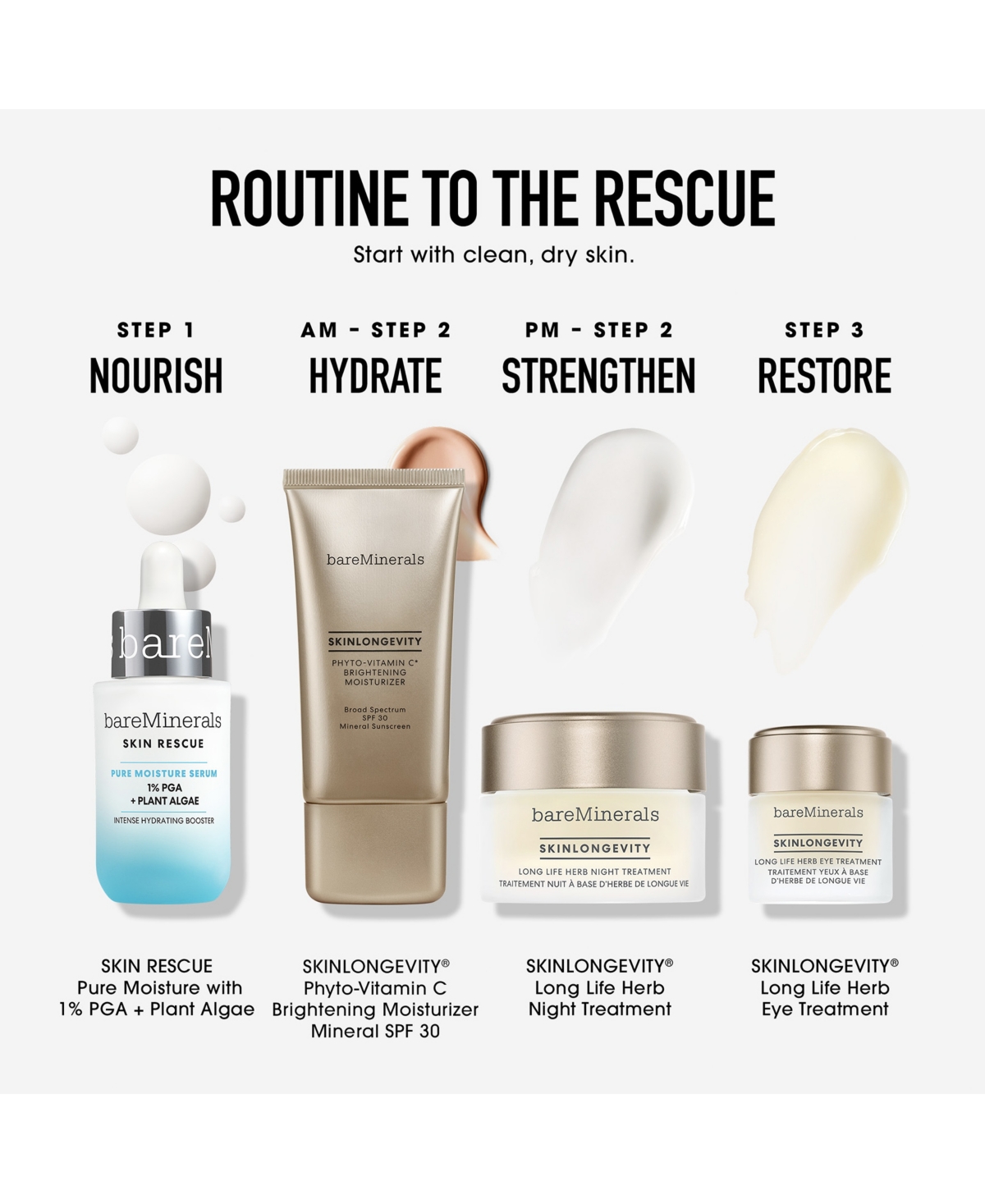 bareMinerals Skin Rescue Pure Moisture Serum, 1 oz. - Pure Moisture Serum- Skin Rescue