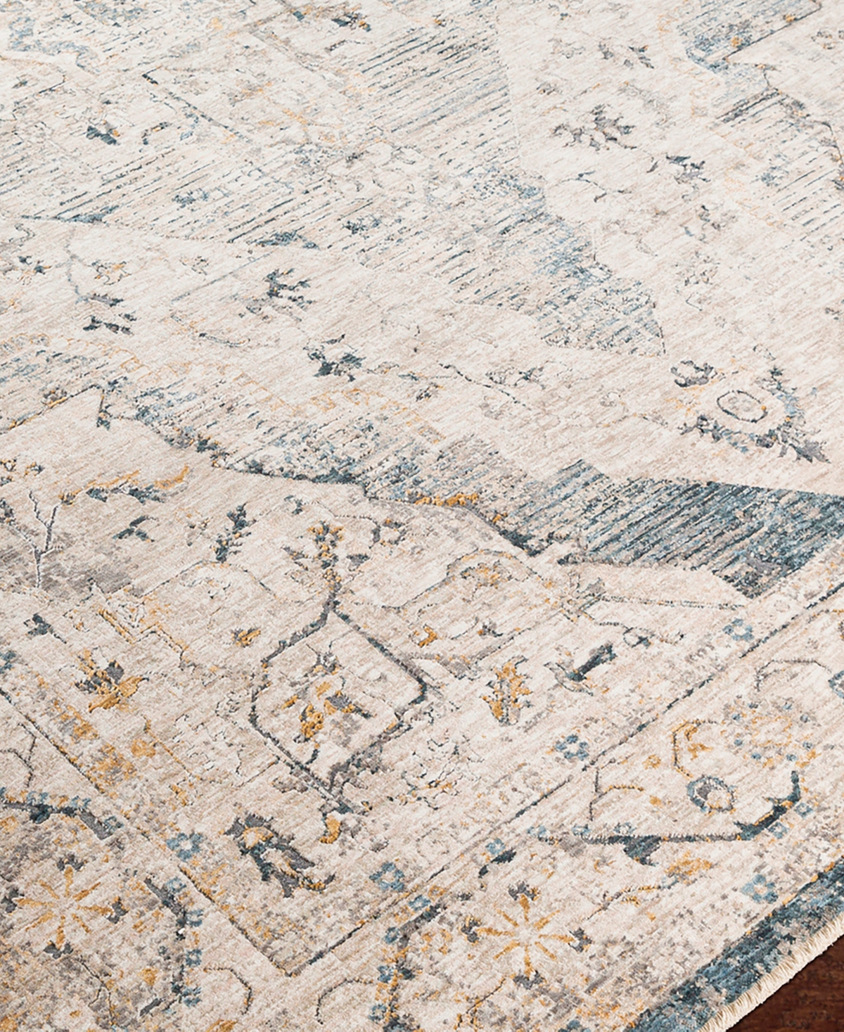 Surya Cardiff Cdf-2303 2'7x4' Area Rug In Gray- Mist