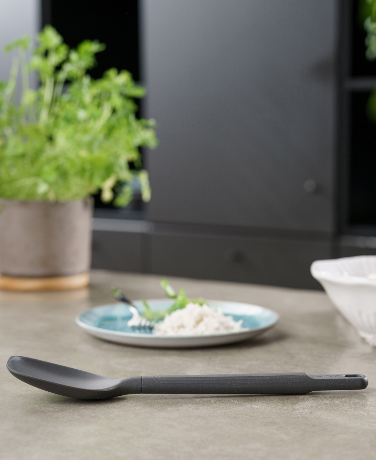 Zyliss Medium Ergonomic Stirring Spoon In Dk Gry