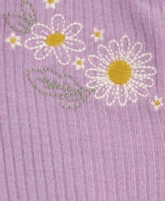 Baby Floral Snap-Up Sleep and Play Footed Coverall