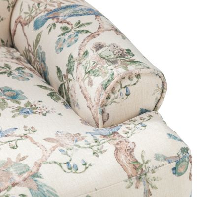 Lucretia Modern Upholstered Accent Chair with Patterned Cushion