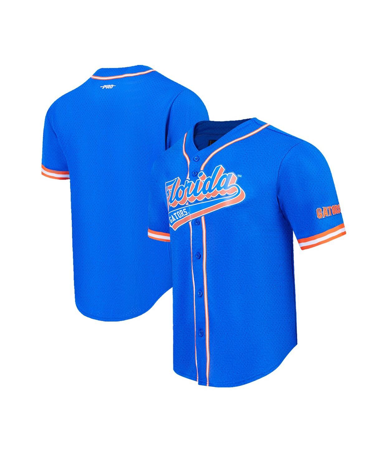 Men's Royal Florida Gators Mesh Full-Button Replica Baseball Jersey - Royal