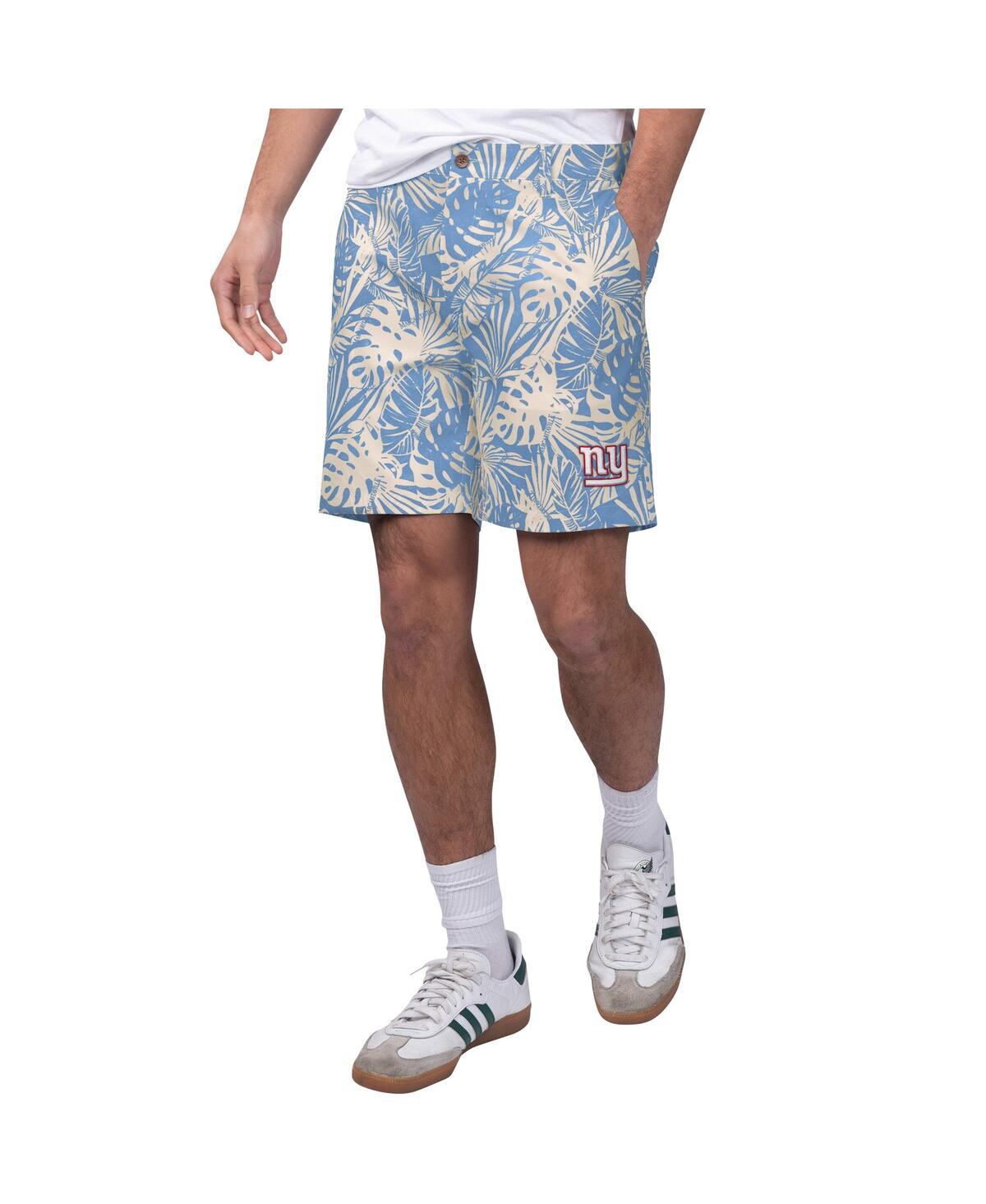 Shop Margaritaville Men's Royal New York Giants Sandwashed Monstera Print Amphib Shorts