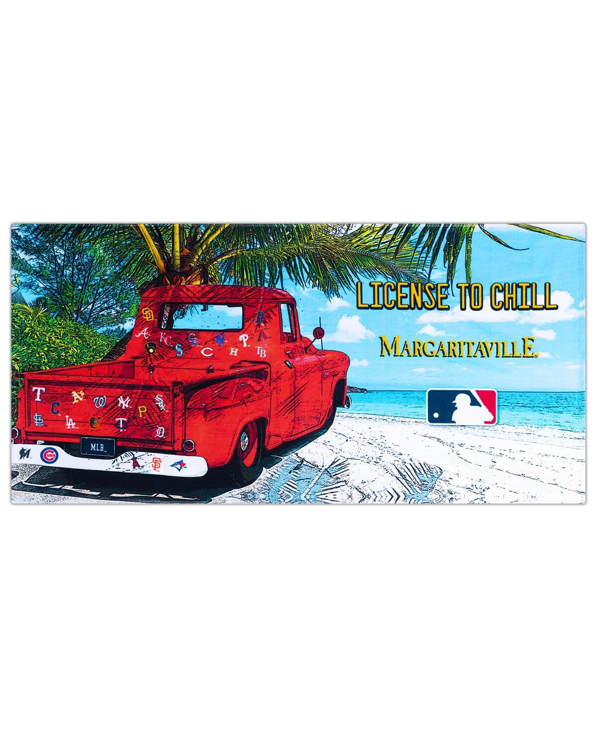 Shop Margaritaville Mlb License To Chill Beach Towel In Multi