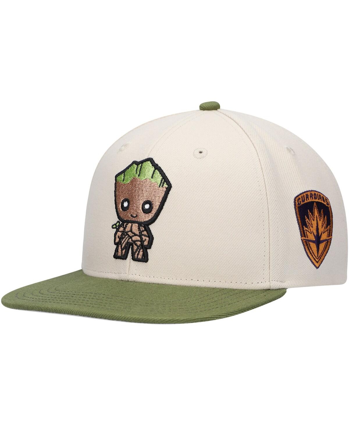 Youth Cream Guardians of the Galaxy Groot Character Snapback Hat - Cream