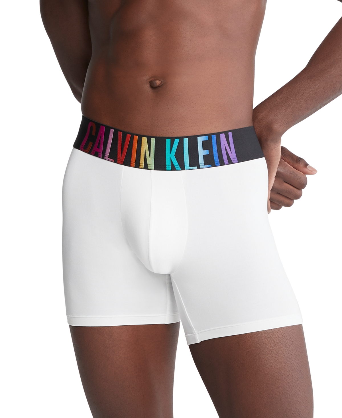 Shop Calvin Klein Men's Intense Power Pride Boxer Briefs In White