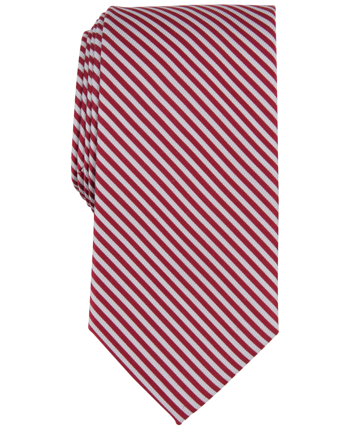Men's Ballard Stripe Tie - Red