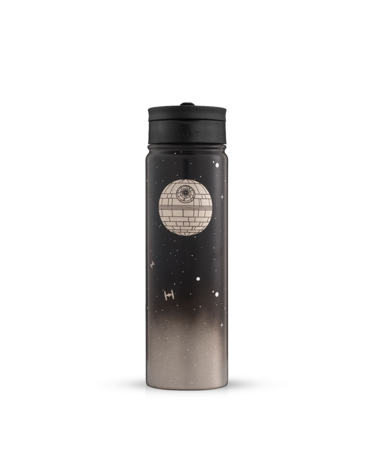 Shop Joyjolt Star Wars Destinations Collection Death Star Vacuum Insulated Water Bottle In Black