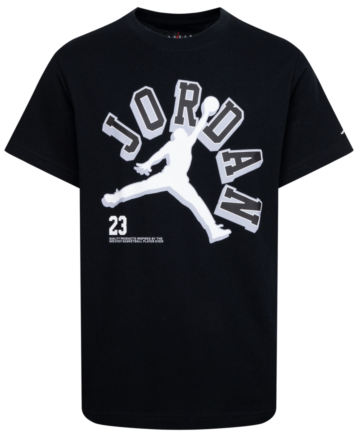 Shop Jordan Big Boys Varsity Jumpman Short Sleeve Tee In Kblack(w