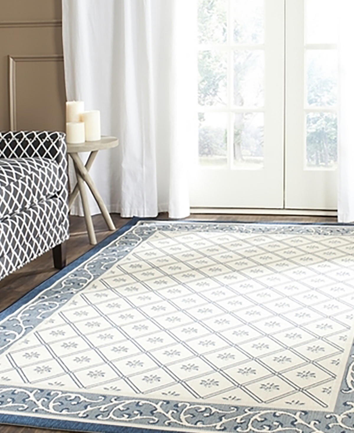 Safavieh Courtyard CY7427and Navy Sisal Weave Outdoor Area Rug -/ Na