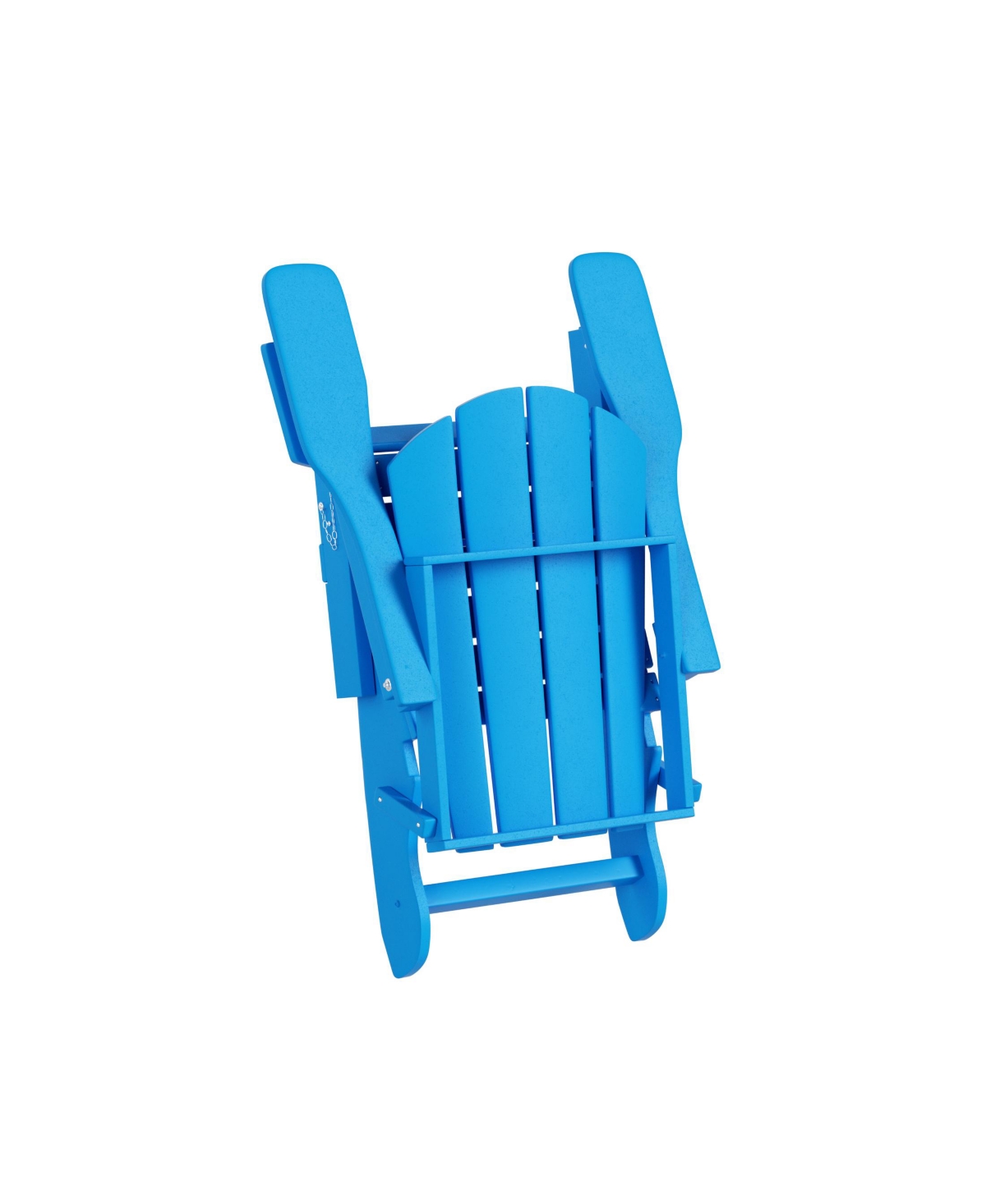 WestinTrends All-Weather Contoured Outdoor Poly Folding Adirondack Chair (Set of 2)