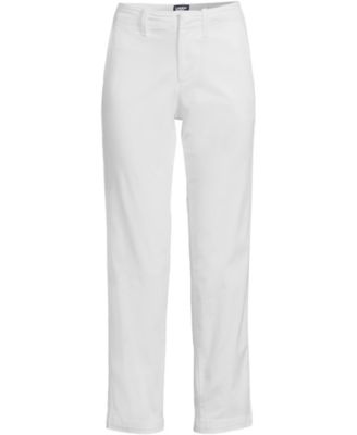 Women's Mid Rise Classic Straight Leg Chino Ankle Pants