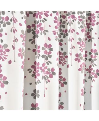 Weeping Flower Light Filtering Window Curtain Panels