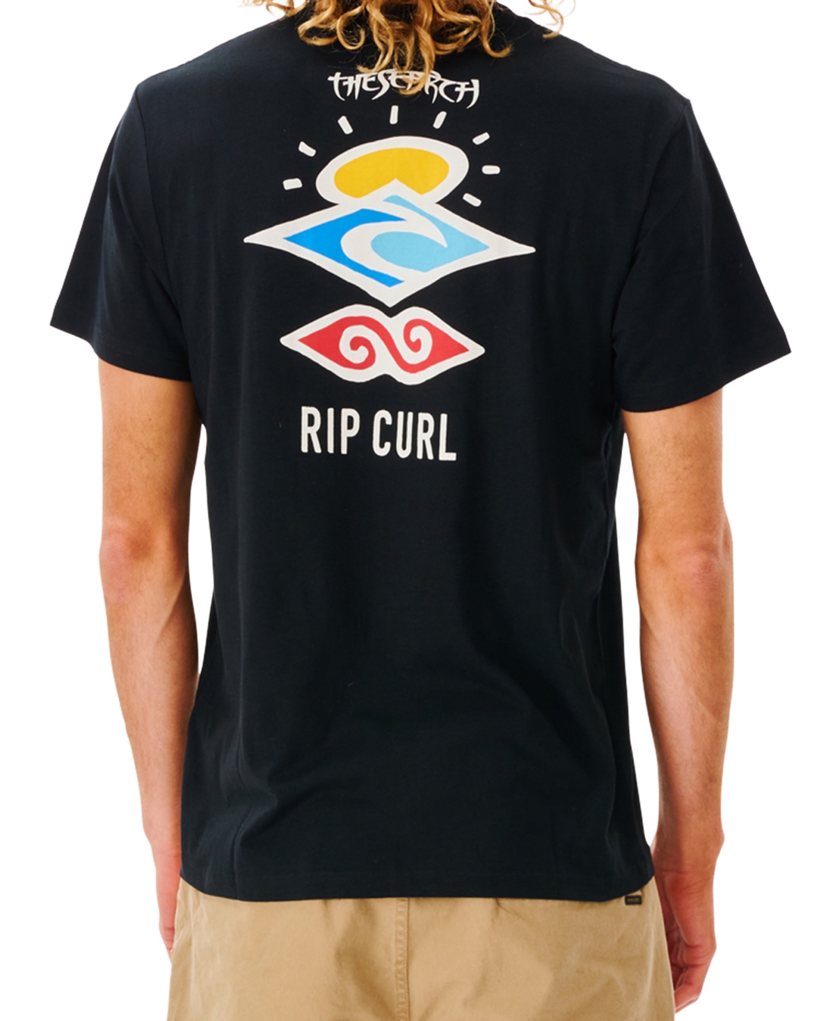 Rip Curl Men's Search Icon Short Sleeve T-shirt In Blue