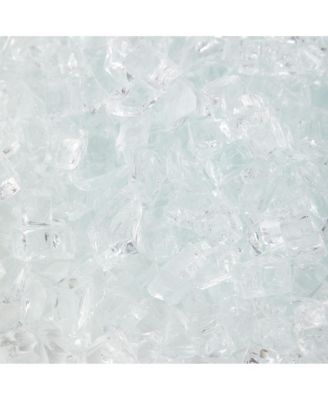 Fire Pit Fire Glass Tempered Glass Rocks for Fireplace Accessories