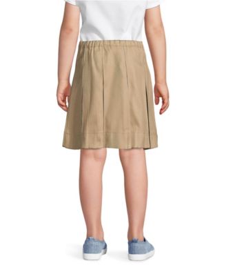 Big Girls Box Pleat Skirt Top of Knee