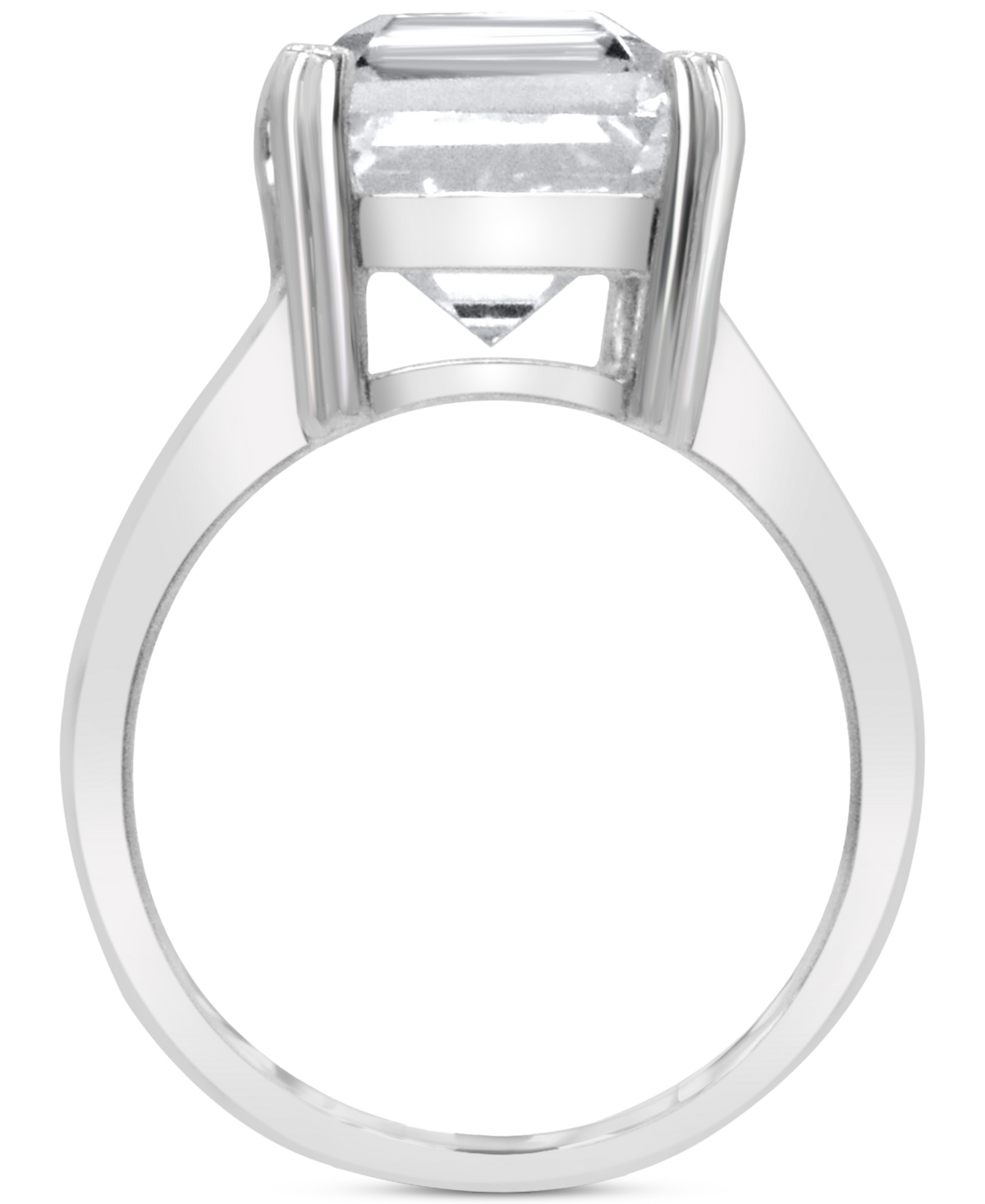 Black Onyx Emerald-Cut Statement Ring in 14k Gold-Plated Sterling Silver (Also  - White Quartz