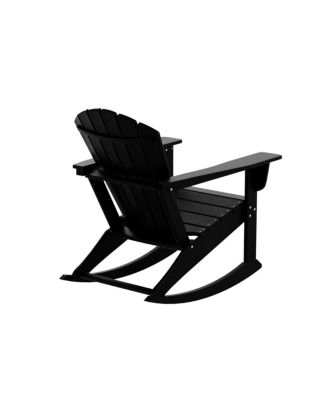 Outdoor Patio Poly Adirondack Rocking Chair Rocker