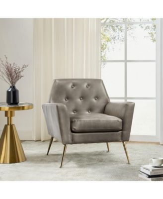 Modern Faux Leather Accent Chair for Living Room Bedroom