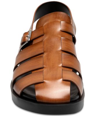 SALE!STACY ADAMS フィッシャーマンサンダル Montego Stacy Adams Men's Montego Slingback Faux-Leather Buckle