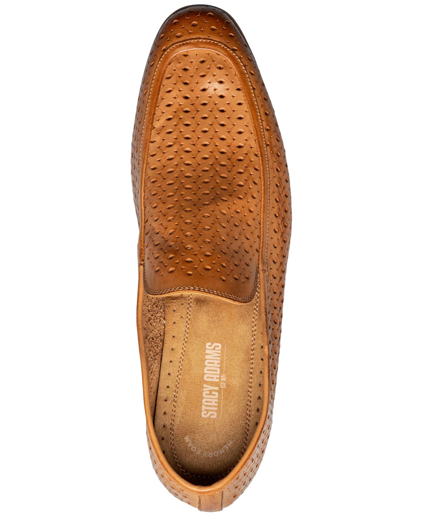 Мужские туфли Stacy Adams Winden Perforated Slip-On, цвет: Натуральный — фото 6