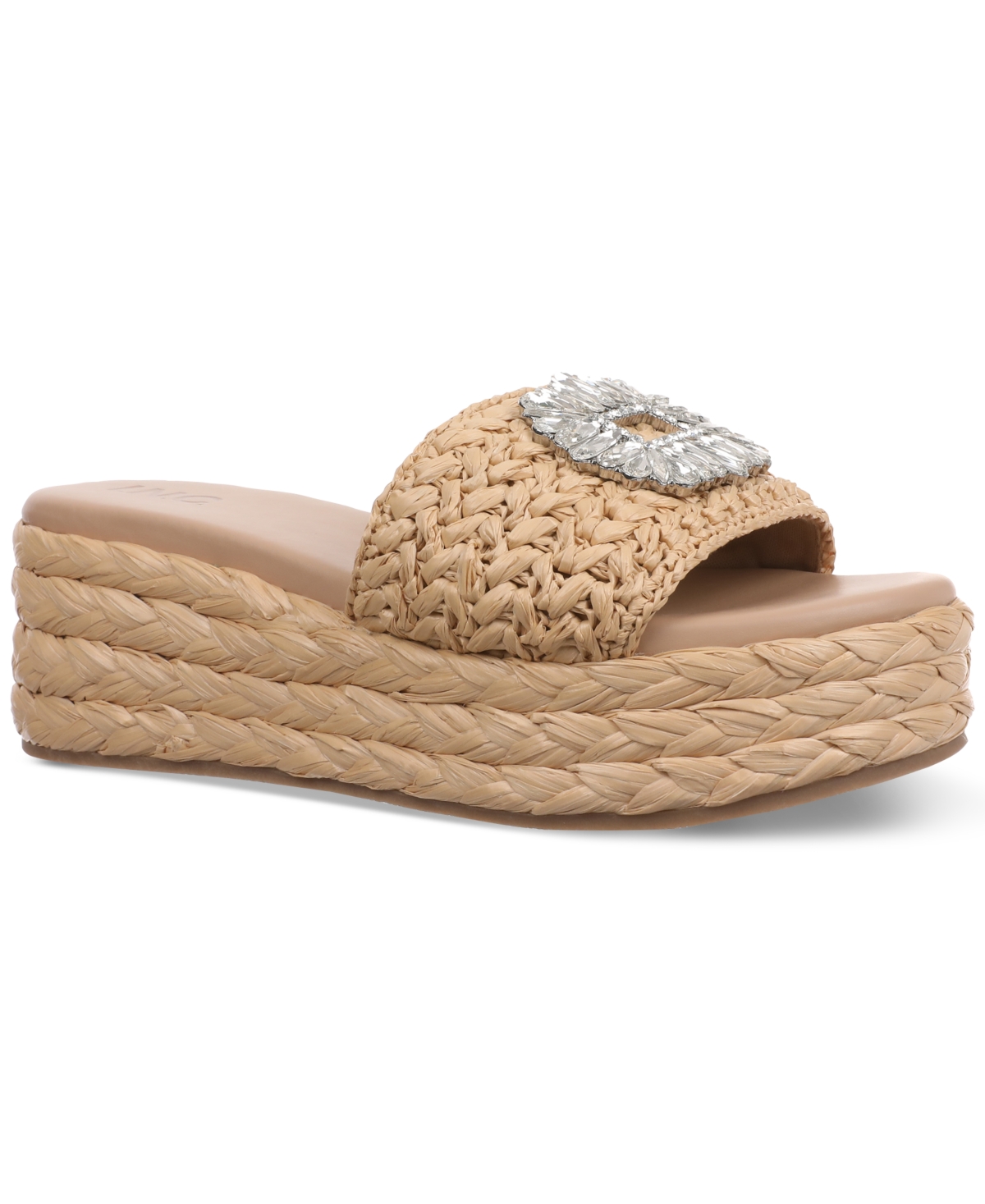 Shop Inc International Concepts Women's Blakee Wedge Sandals, Created For Macy's In Natural Raffia