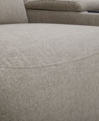 Olper 5-Pc. Fabric Zero Wall Sectional Sofa with Two Power Motion Pieces, Created for Macy's	